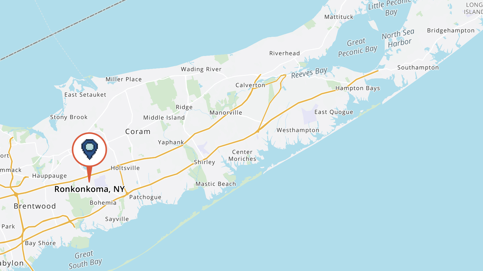 Area 3 Map - Ronkonkoma to Riverhead
